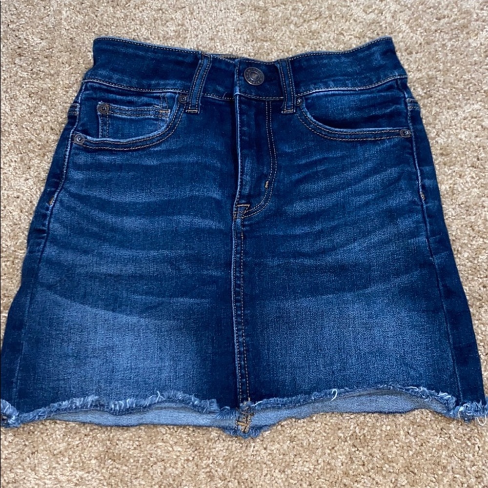Dark blue Jean skirt from American eagle
